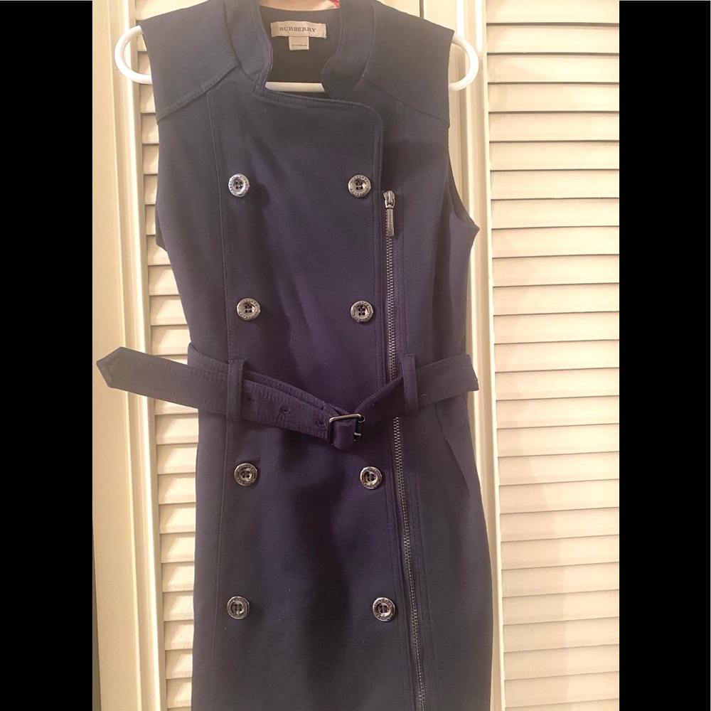 5T Burberry Sleeveless Trench Dress